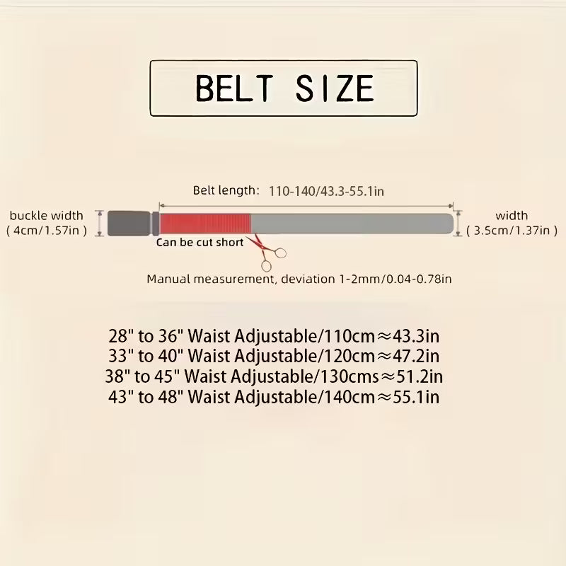 Cinturón Automático para Hombre Negro con Hebilla Metálica – Elegante, Ajustable y Sin Agujeros